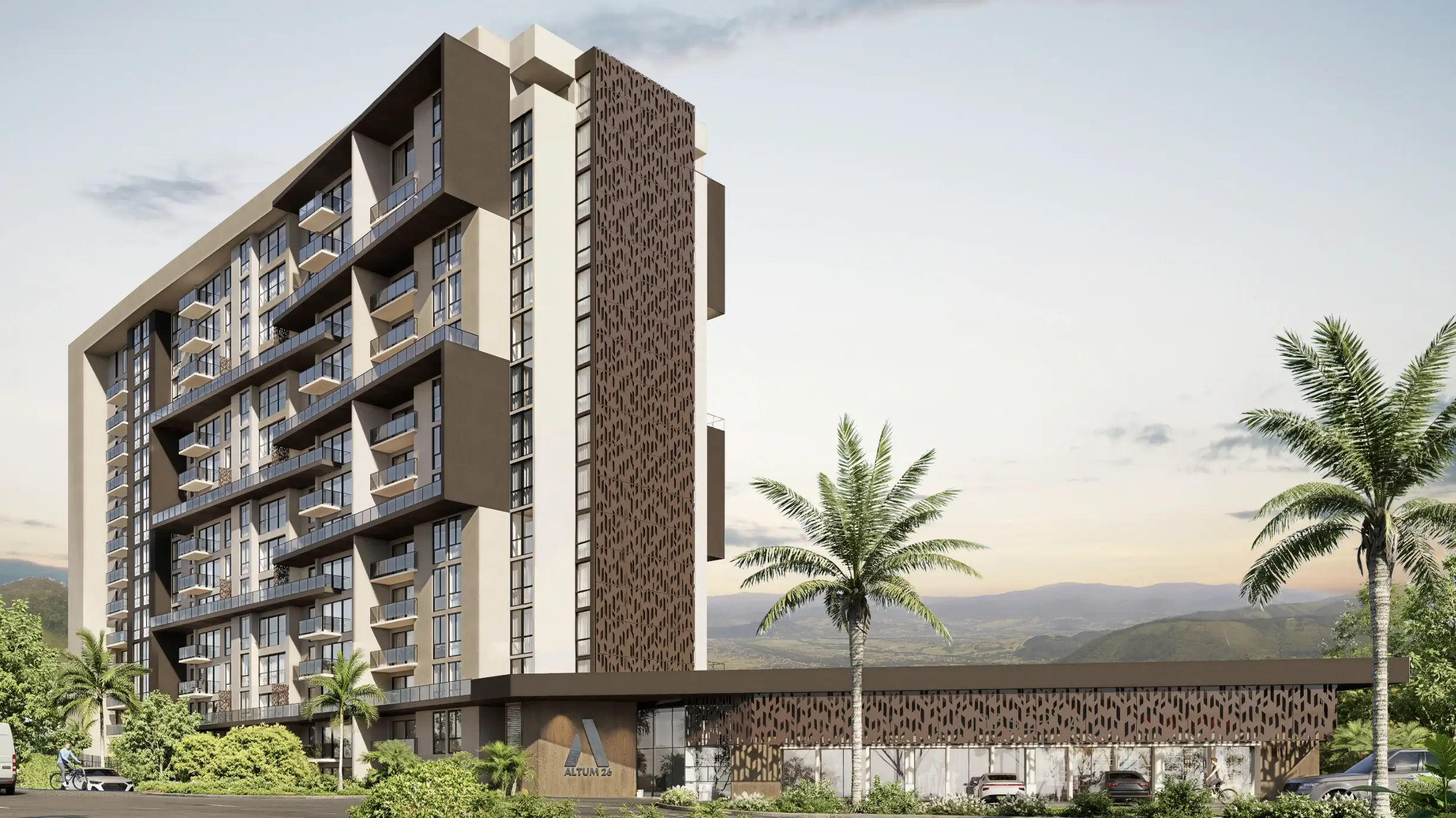 Vista principal de proyecto de apartamentos en Armenia Quindío