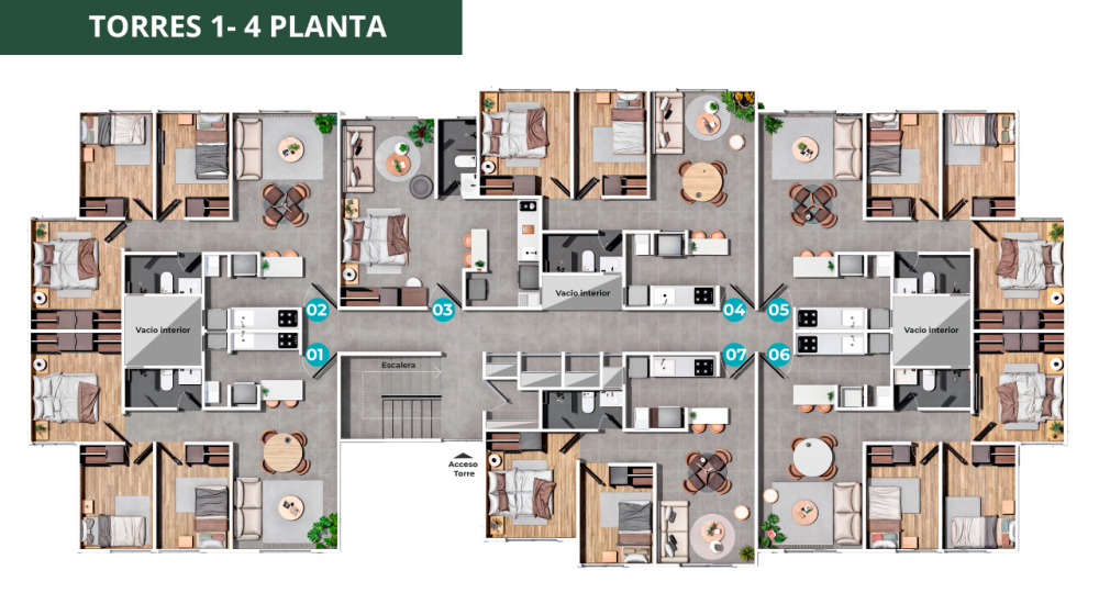 TORRES 1-4 PLANTA